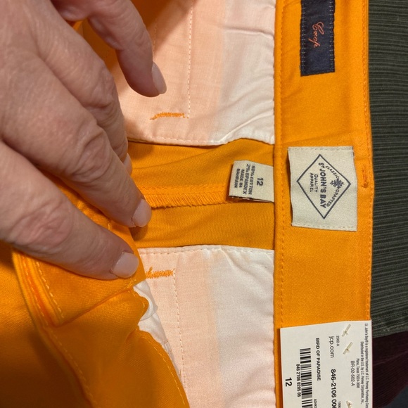 St. John's Bay Classic Fit Orange Pants - Picture 5 of 6